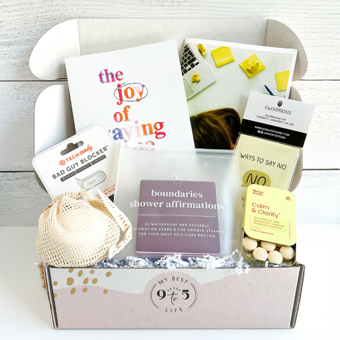 My Best 9 to 5 Life March 2024 Subscription Box Unboxed showing contents inside