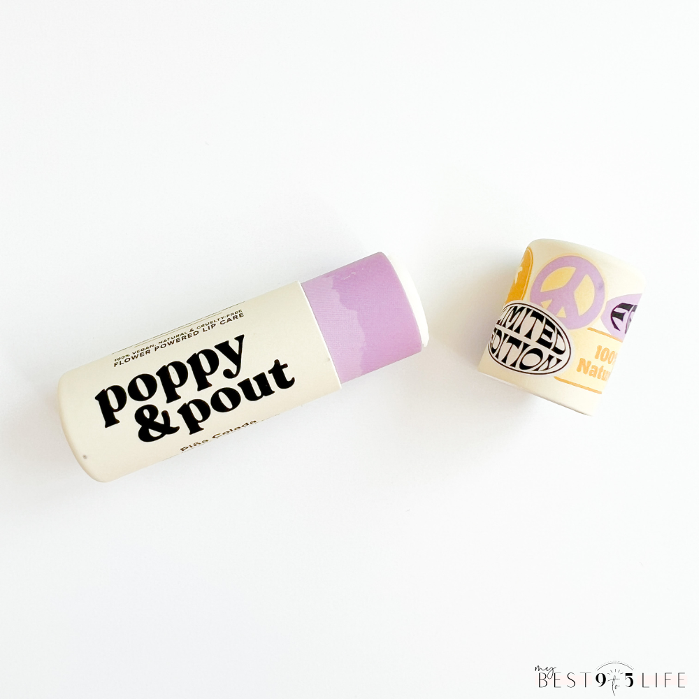 Poppy and Pout Sunny Daze Limited Edition Pina Colada Lip Balm