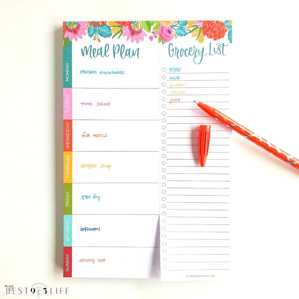 Meal Planning Pad by Bloom Daily Planners