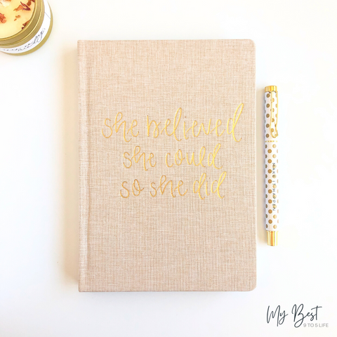 Sweet Water Decor She Believed She Could So She Did Journal