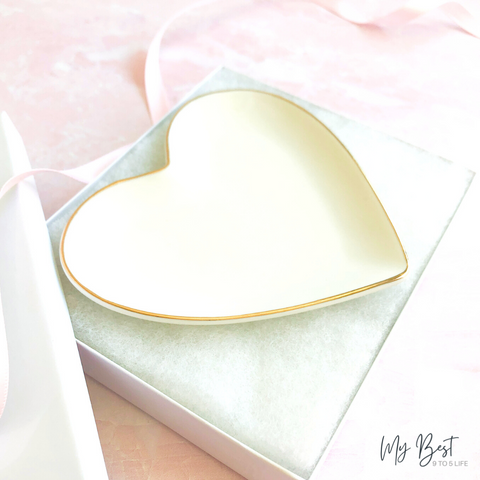 Heart-Shaped Trinket Tray by ThreeTwoOne