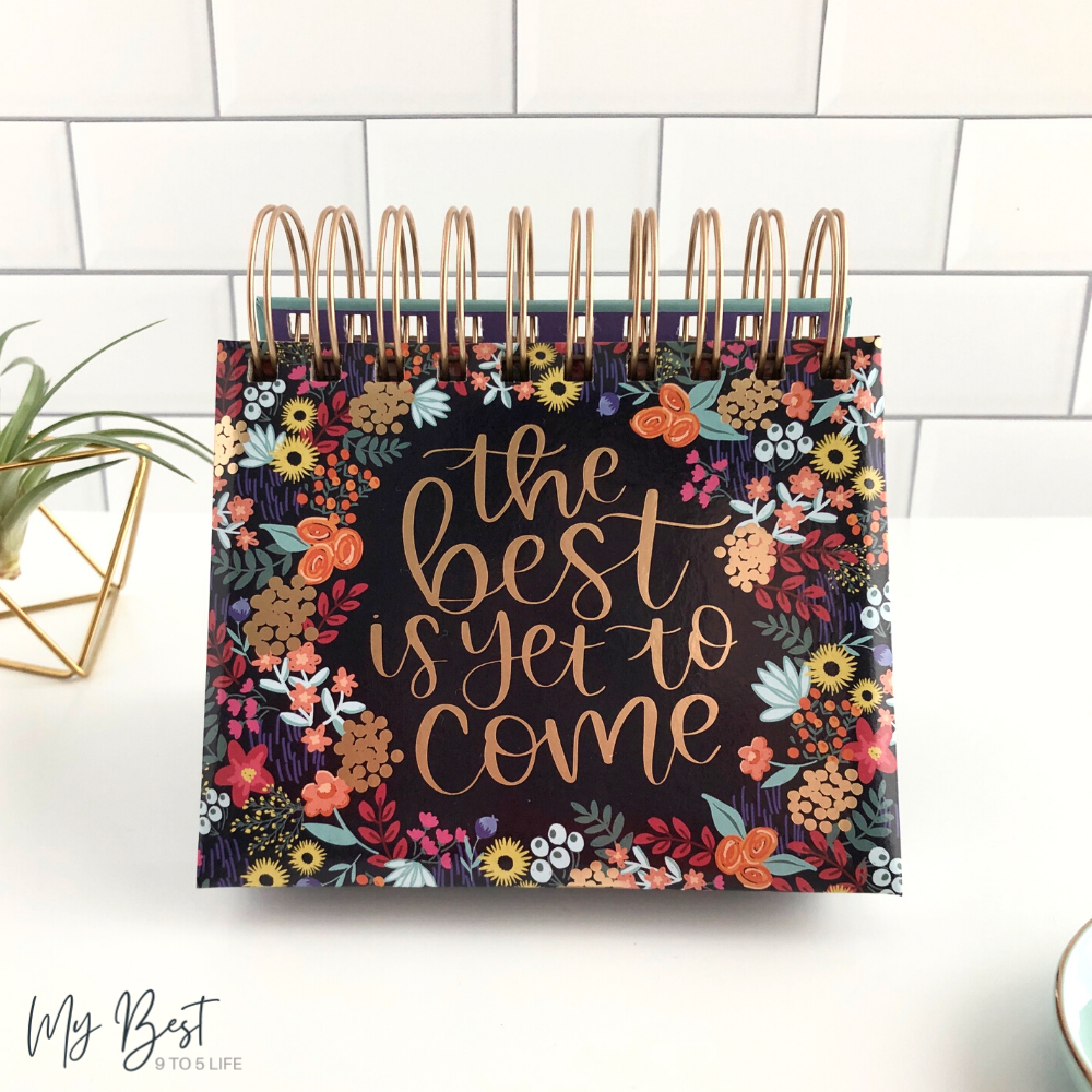 Bloom Planners The Best is Yet to Come Desk Easel Calendar